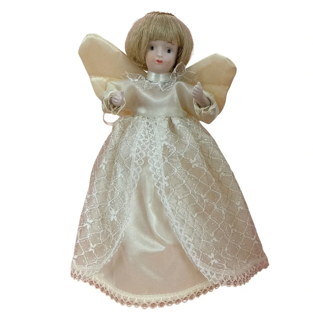 Porcelain‎ Blonde Angel Doll 9